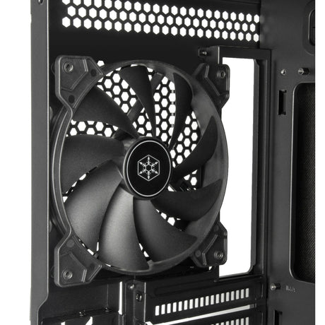 Silverstone seta q1 midi tower behuizing (zwart | 2x usb-a | 1x usb-c)