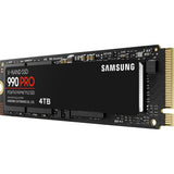 Samsung 990 pro 4 tb ssd (mz-v9p4t0bw, pcie gen 4.0 x4, nvme 2.0)
