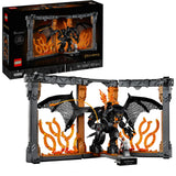 Lego icons boekensteun: the lord of the rings – balrog set - 10367