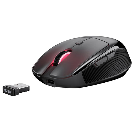 Sharkoon officepal m25w muis (zwart, 400 - 4000 dpi, rgb, 2,4 ghz usb)