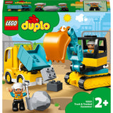 Lego truck tracked excavator