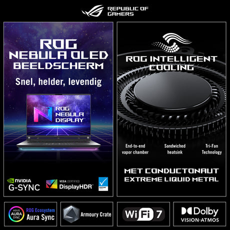 Asus rog strix g16 g615jmr-s5020w 16 gaming laptop (grijs | core i7-14650hx | rtx 5060 | 16 gb | 1 tb ssd)