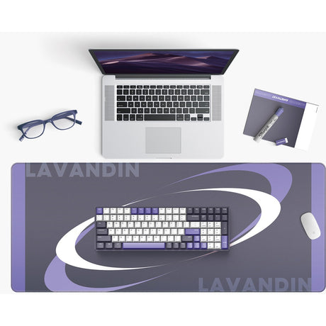 Iqunix f97 lavandin wireless mechanical keyboard (lavendel, us lay-out (qwerty), cherry mx silent red, 96%, rgb leds, hot-swappable, pbt, 2.4ghz | bluetooth 5.1 | usb-c)