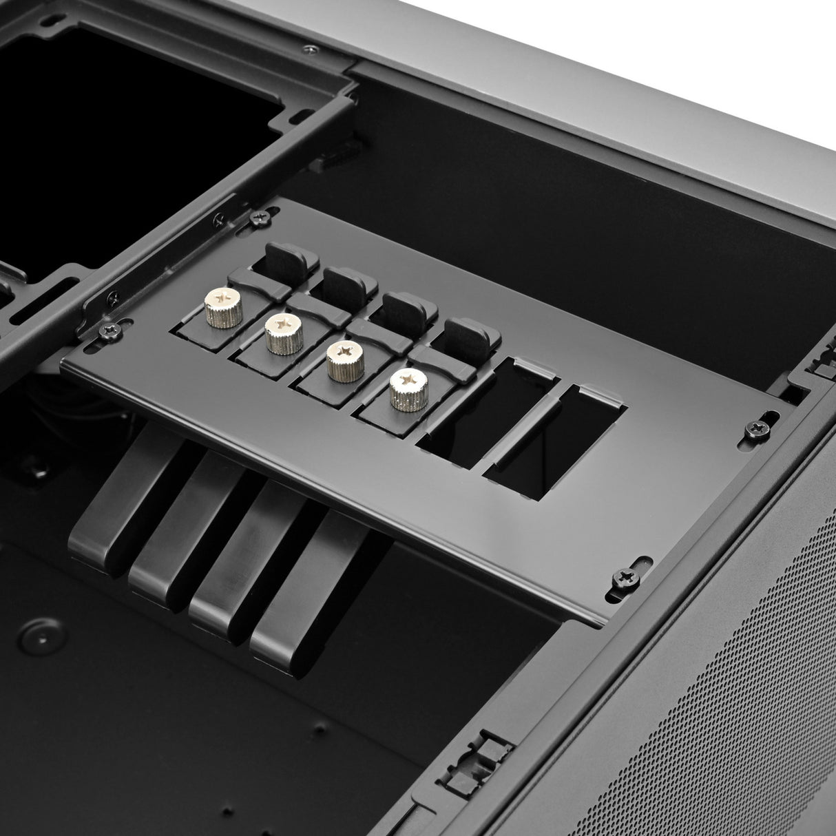 Silverstone crown 04 htpc behuizing (donkergrijs | 4x usb-a | 1x usb-c)