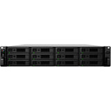 Synology rackstation rs3621rpxs nas (zwart grijs, 4x lan, usb 3.0)