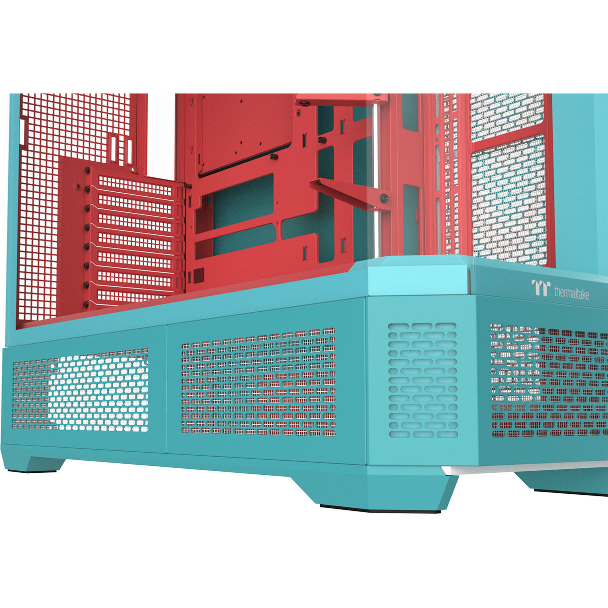 Thermaltake view 600 tg mint strawberry big tower behuizing (mint bes | 2x usb-a | 1x usb-c | tempered glass)
