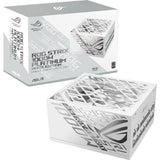 Asus rog strix platinum white edition modulaire 1000 watt voeding (wit, 1x 12v-2x6, 4x pcie)