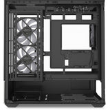 Sharkoon mk7 argb mini tower behuizing (zwart | 2x usb-a | 1x usb-c | rgb | tempered glass)