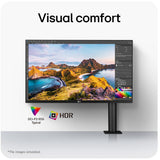 Lg ergo ips monitor met usb type-c 31.5 4k uhd (zwart, 2x hdmi, 1x displayport)