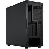 Fractal design north midi tower behuizing (zwart houtkleur | 2x usb-a | 1x usb-c)