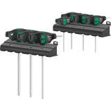 Wera 467 7 torx hf-set 1 kruiskopschroevendraaier + rek, 7 stuks (zwart groen, met holdingfunctie)