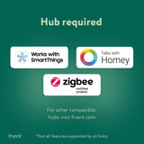 Frient smart din relay relais (lichtgrijs, zigbee)