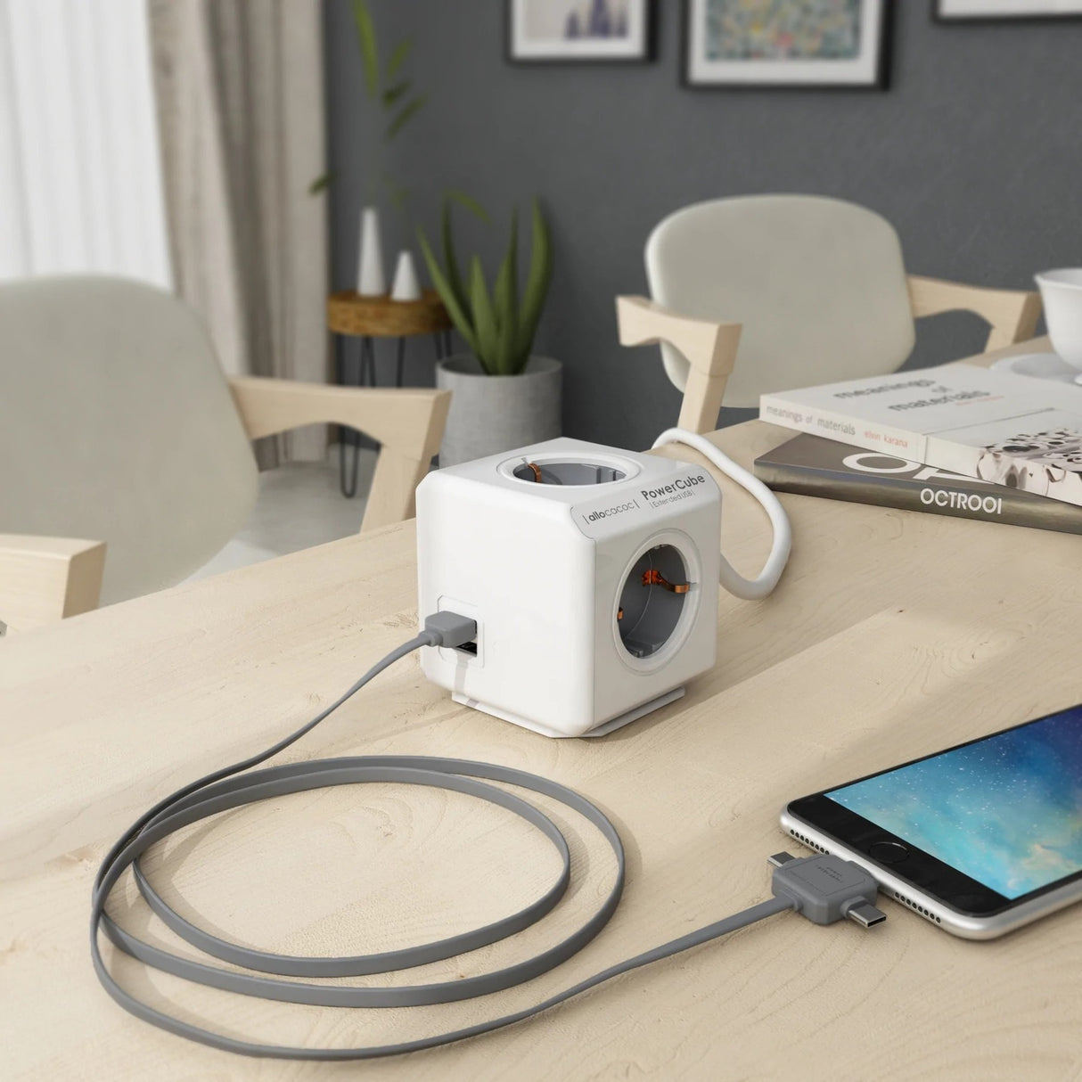 Allocacoc powercube extended usb 3m cable de