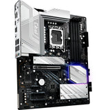 Asrock z890 pro rs socket 1851 moederbord (zwart wit, raid, 2.5 gb-lan, sound, atx)