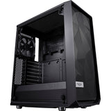Fractal design meshify c midi tower behuizing (zwart | 2x usb-a | tempered glass)