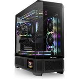 Thermaltake view 600 tg big tower behuizing (zwart | 2x usb-a | 1x usb-c | tempered glass)