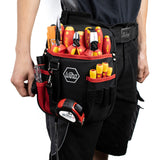 Wiha gereedschapset elektricien gereedschapsset (rood geel, assorti, 18-dlg. incl. heuptas)
