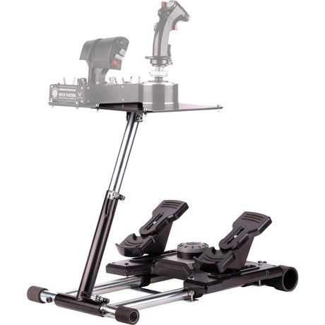 Wheel stand pro deluxe v2 thrustmaster hotas warth houder (zwart, voor thrustmaster hotas warthog, saitek x-55, x52, pro en x65)