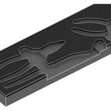 Wera 9780 schuimrubberen inzetstuk met knipex tangen set 1, 3‑delig tangenset (zwart grijs, in schuiminzet voor werkplaatswagen)