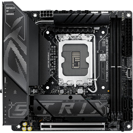 Asus rog strix b860-i gaming wifi socket 1851 moederbord (raid, 2.5 gb-lan, wi-fi 7, bt, sound, mini-itx)
