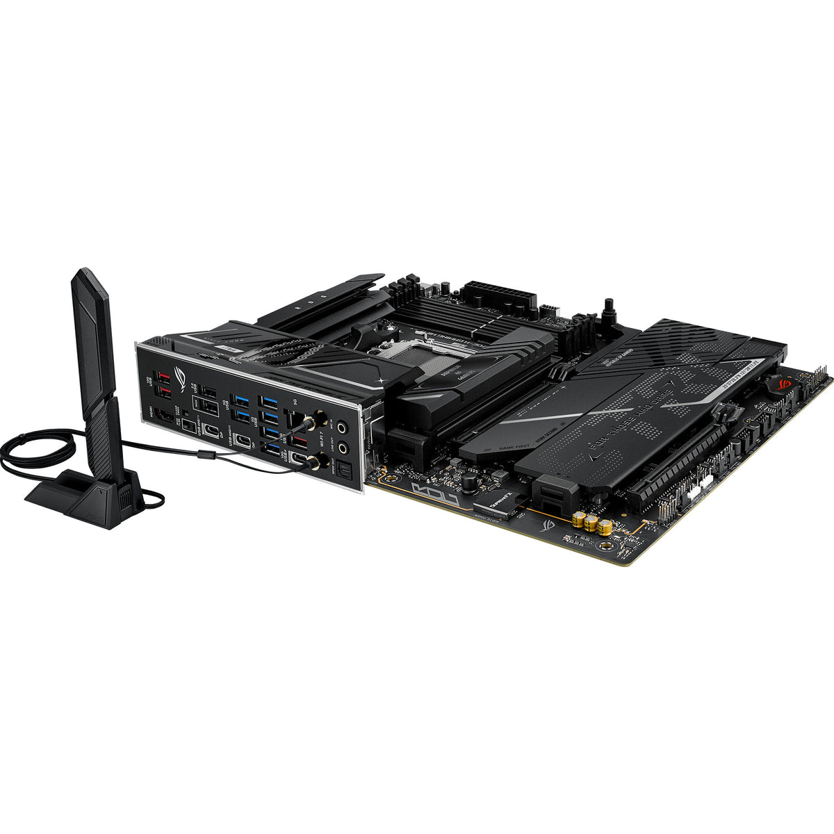 Asus rog strix x870e-h gaming wifi7 socket am5 moederbord (zwart, raid, 5gb-lan, wi-fi 7, bt, sound, atx)