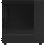 Fractal design north - momentum edition midi tower behuizing (zwart houtkleur | 2x usb-a | 1x usb-c | tempered glass)