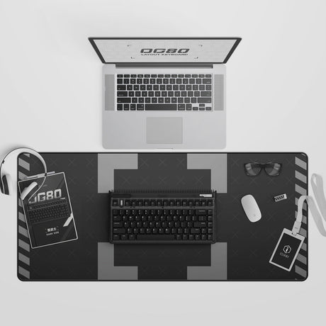 Iqunix og80 dark side wireless mechanical keyboard (zwart, us lay-out (qwerty), gateron brown, 80% (tkl), rgb leds, hot-swappable, pbt, 2.4ghz | bluetooth 5.1 | usb-c)