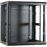 Dsi 12u wandkast met glazen deur - ds6412 server rack (zwart, 600 x 450 x 635mm)