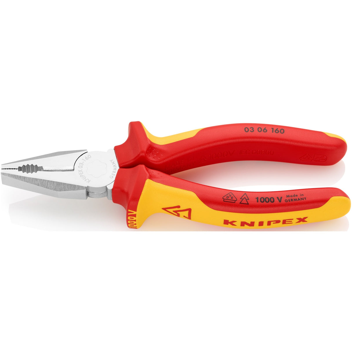 Knipex 03 06 160 combitang verchroomd comfort vde 160mm