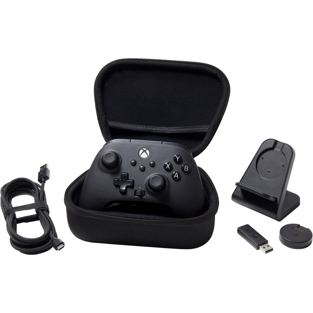 Powera fusion pro draadloze controller voor xbox series x|s met lumectra (zwart, rgb, xbox series x|s, xbox one, pc)