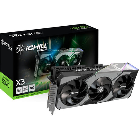 Inno3d geforce rtx 5070 ti ichill x3 grafische kaart (dlss 4, 3x displayport, 1x hdmi 2.1)