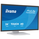 Iiyama prolite t2452msc-w1ag 24 touchscreen monitor (wit, 100 hz, touch, hdmi, displayport, usb, audio)