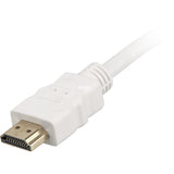 Sharkoon high speed hdmi kabel met ethernet (wit, 1 meter, 4k, verguld)