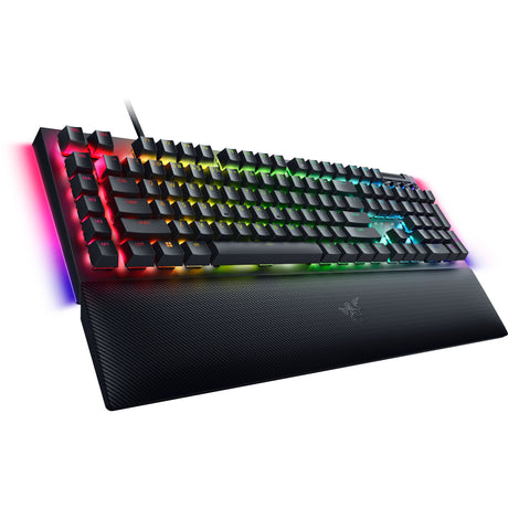 Razer blackwidow v4, gaming toetsenbord (zwart, us lay-out, yellow, rgb leds, doubleshot abs)