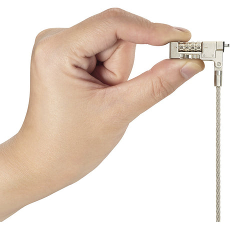Kensington slim nanosaver 2.0 eq combination laptop lock diefstalbeveiliging (zilver)
