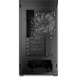 Sharkoon mk3 rgb mini tower behuizing (zwart | 2x usb-a | 1x usb-c | rgb | tempered glass)