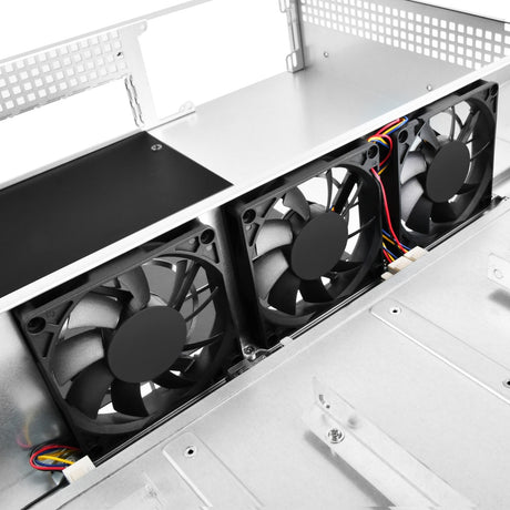 Silverstone rm21-308 rack behuizing (zwart | 1x usb-a 2.0 | 1x usb-a 3.2 (5 gbit s))