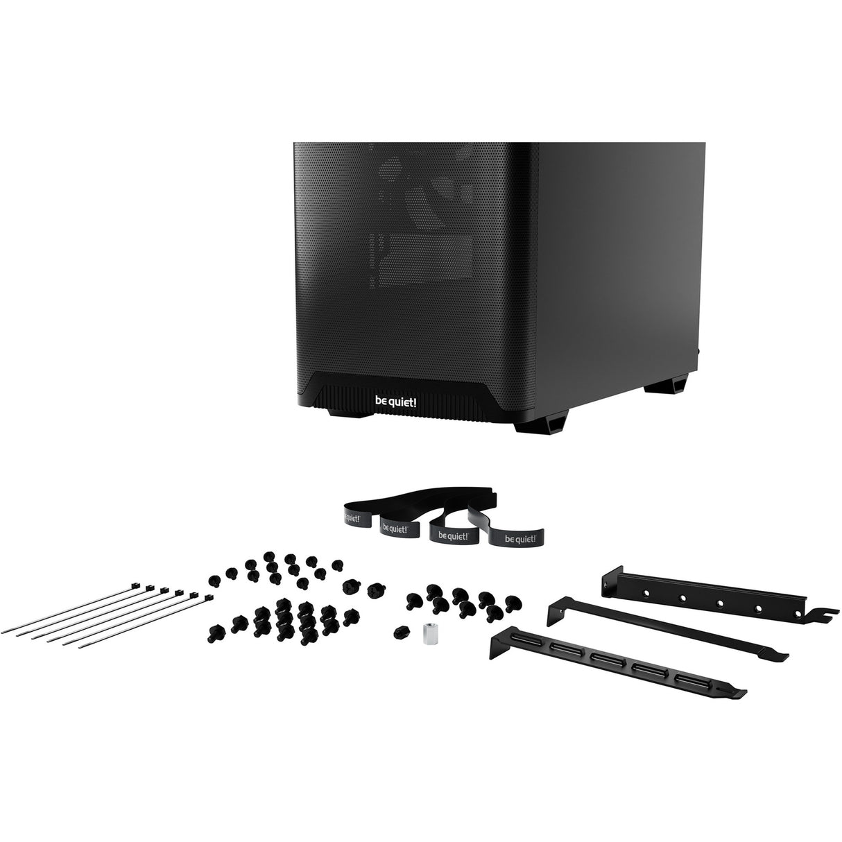 Be quiet! pure base 501 airflow window midi tower behuizing (zwart | 2x usb-a | 1x usb-c | tempered glass)