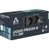 Arctic liquid freezer iii pro 280 waterkoeling (zwart, 4-pins pwm fan-connector)
