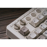 8bitdo retro mechanical keyboard m edition (grijs, us lay-out (qwerty), kailh box white, 80% (tkl), bluetooth low energy, wireless 2.4g, usb)