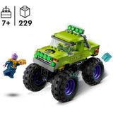 Lego marvel de hulk truck vs. thanos - superhelden speelgoed - 76312