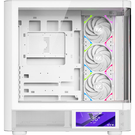 Xyz pc gear quantum pro midi tower behuizing (wit | window)