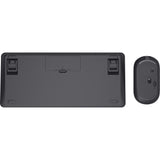 Trust lyra multi-device wireless keyboard mouse desktopset (zwart, us lay-out (qwerty), scissor switches, 65%, 800 - 1.600 dpi, 2,4 ghz usb, bluetooth)