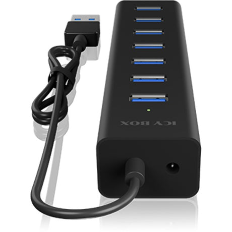 Icy box ib-hub1700-u3 usb-hub (zwart)