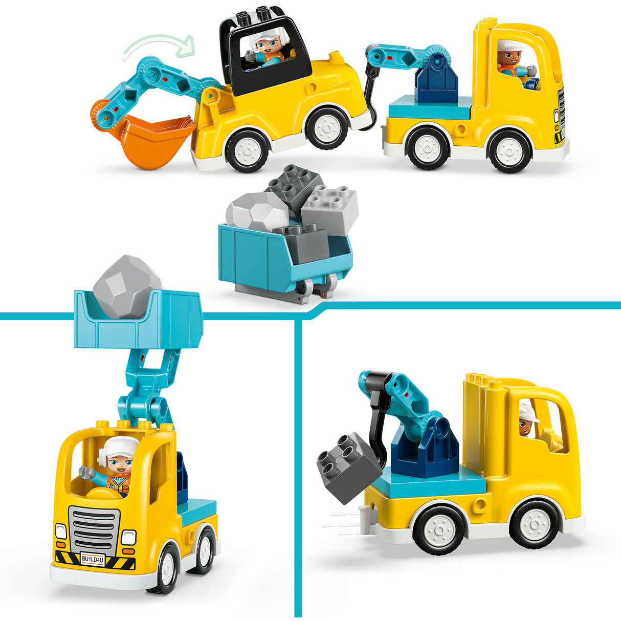 Lego duplo town 10475 - 3-in-1 bouwvoertuigen - creatief speelgoed