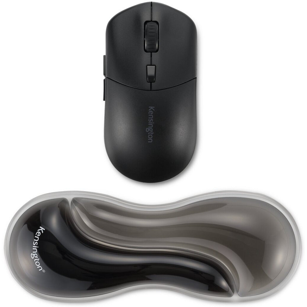 Kensington slim duo gel mouse trackball wrist rest polssteun (grijs zwart)