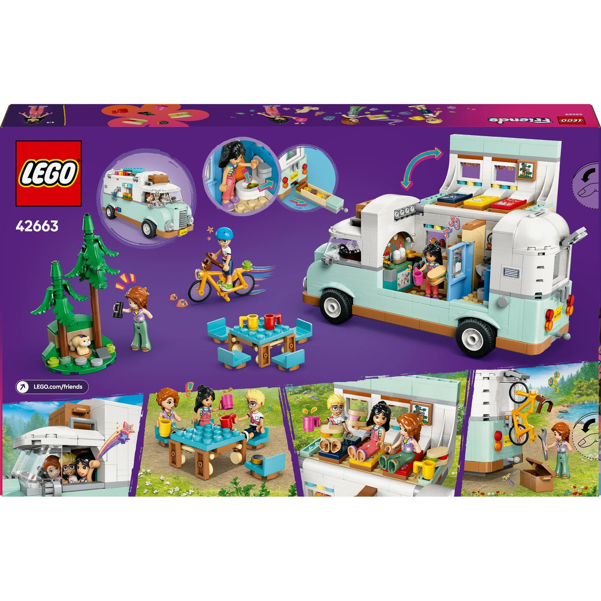 Lego friends - camperavontuur met vrienden constructiespeelgoed (42663)