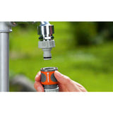 Gardena kunststof kraanaansluiting steekkoppeling - 13 mm (1 2) ø, 15 mm (1 2) ø, 24,2 mm (3 4) binnen - 18285-20