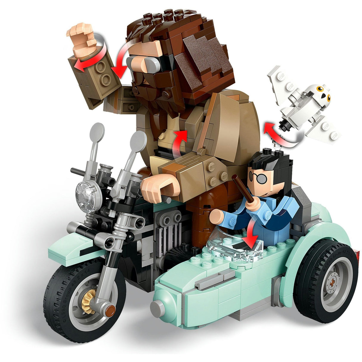 Lego harry potter 76443 hagrid en harry's rit op de motor