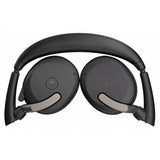 Jabra evolve2 65 flex duo, ms on-ear headset (zwart, stereo, usb-c, link380c, microsoft teams)